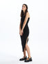 LC Waikiki Women's Halter Neck Straight Bodycon Dress